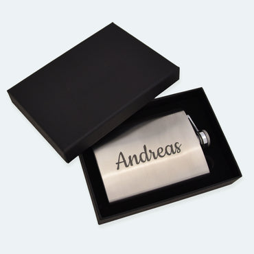 Edelstahl Flachmann ohne Gravur