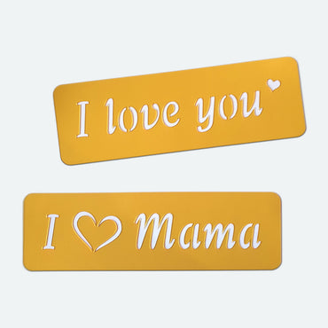 Lebensmittelschablonen