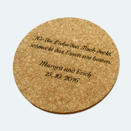 Topfuntersetzer aus Kork