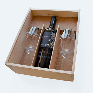 Geschenkverpackung für 3 Flaschen (Schiebedeckel)