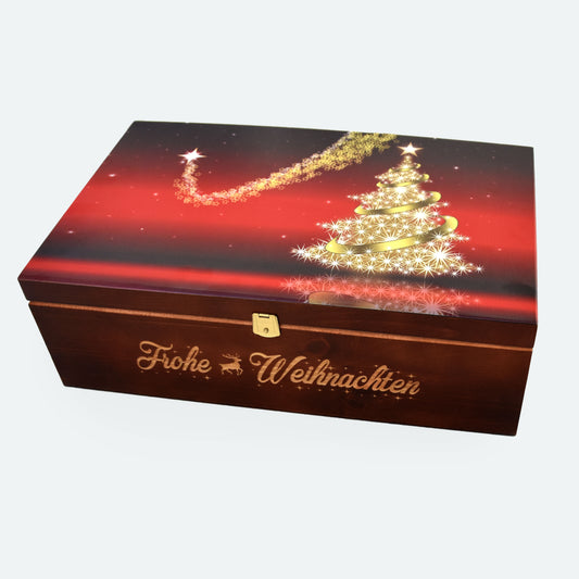 Weihnachtliche Holzkiste